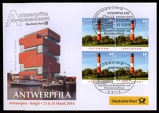 GERMANY EXHIBITION-COVER 2016 BELGIUM ANTWERPEN ANTWERPHILA  m3272