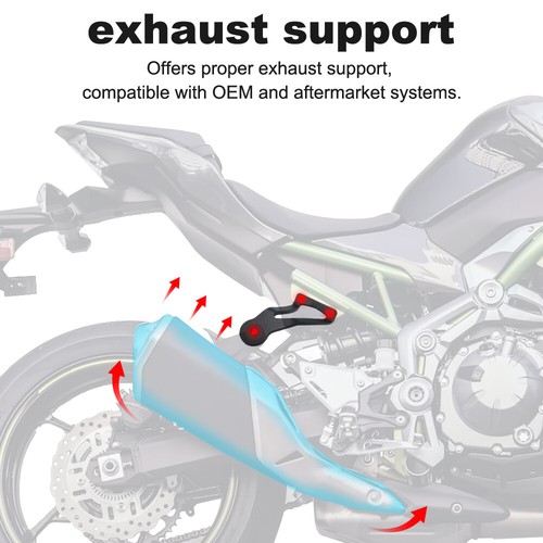 Dispositivo de soporte de suspensión de suspensión de suspensión de escape apto para Kawasaki Z900 2017-2024 negro - Imagen 4 de 24