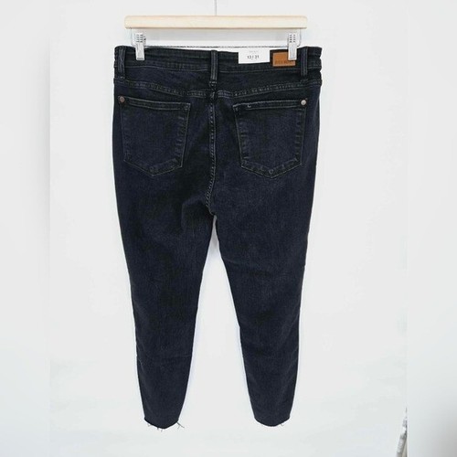 Nuevos Jeans Judy Azul Parche Leopardo Ajustados Negros Talla 31 - Imagen 5 de 12
