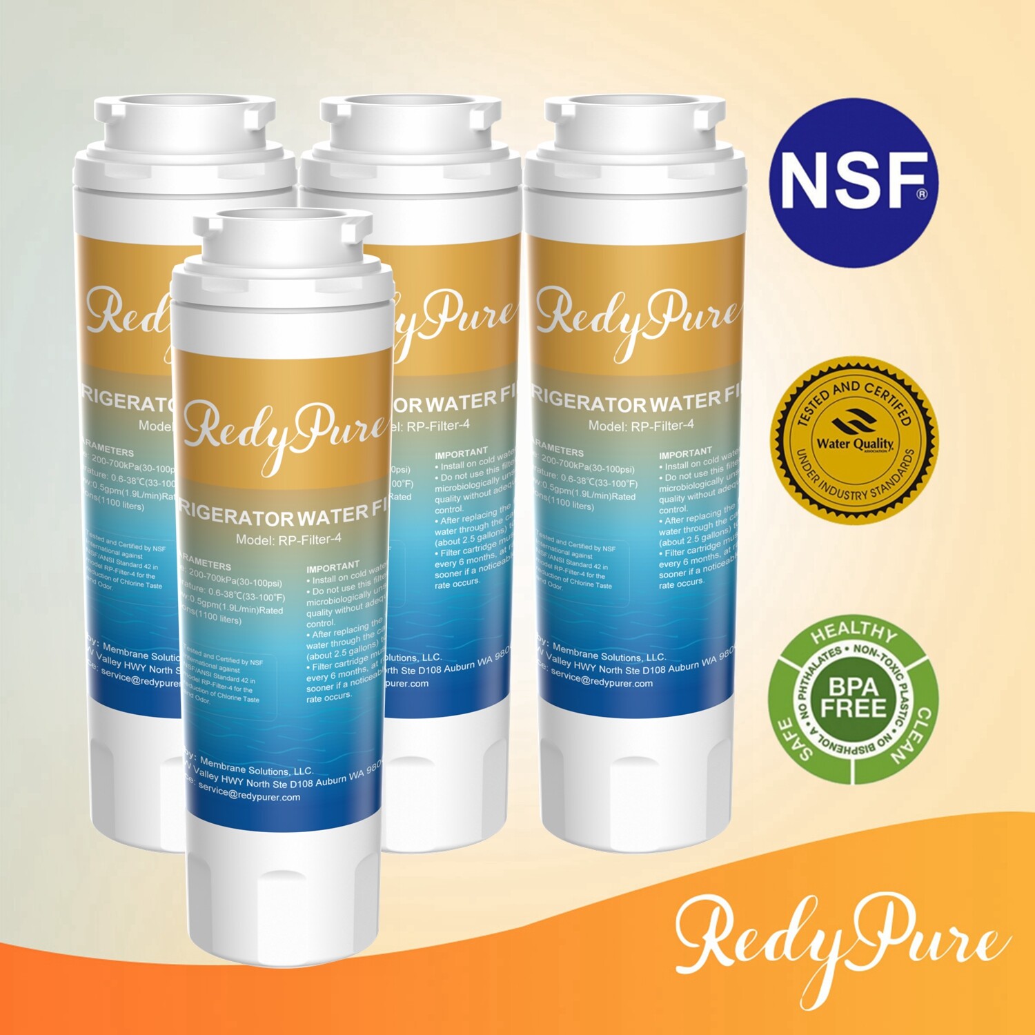 1/2/3/4 Pack Water Filter for Maytag UKF8001 4396395 JennAir