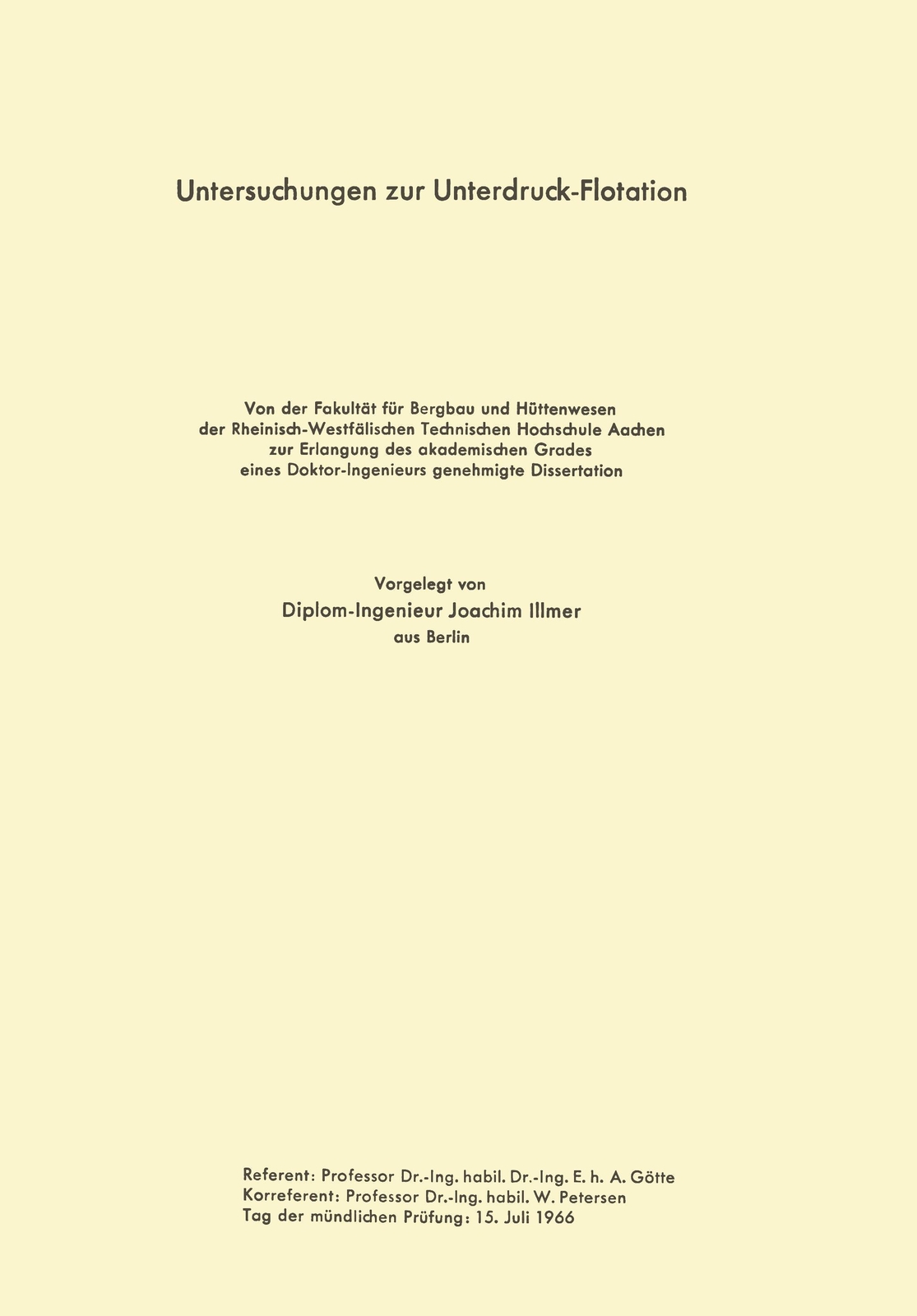 Thumbnail - Untersuchungen Zur Unterdruck-flotation | Buch | 9783322984036