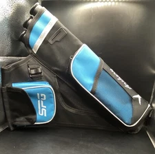 SPG Arrow Bag Side Waist Quiver 20-30 Arrow Cap 3 Tubes Pockets Blue Black