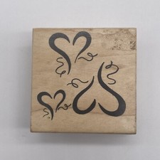 Great Impressions Hearts Rubber Stamp