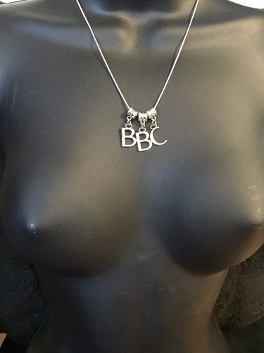 Silver BBC Necklace - Hotwife Queen of Spades Black Swinger Jewelry QOS BRAND - Picture 9 of 12