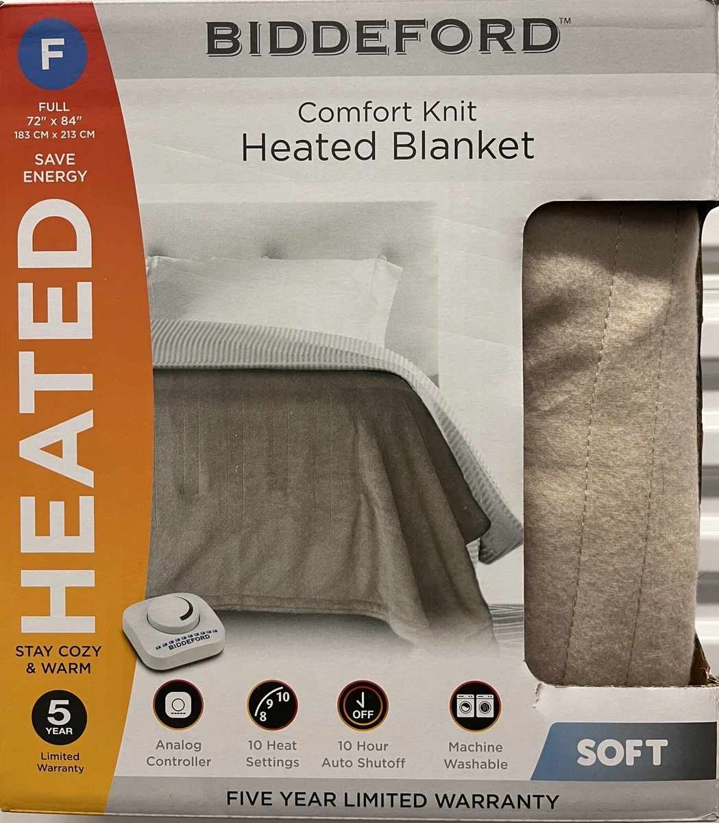 Biddeford,Heated Electric Blanket, Biddeford, Bedding, Full, Linen | eBay