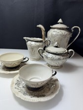 EPIAG Porzellan Tete a Tete Dekor Feinsilber 