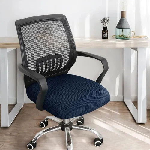Cubierta de silla de computadora de oficina elástica giratoria protectora de asiento de trabajo de escritorio - Imagen 15 de 37
