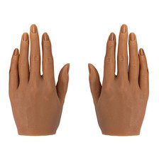 Female Lifesize Silicone Practice Hand Mannequin Flexible Fingers Adjustment