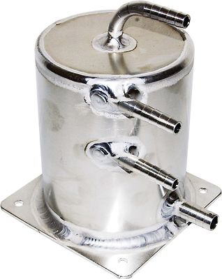 1 l Fuel / Benzin Catch Tank, Rallye, Racing Base Mount, Swirl pot, Catchtank