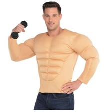 Muscle Chest - Shirt - One Piece - Costume - Adult - One Size