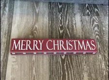 NEW! QUILL TO PAPER BY SIXTREES MERRY CHRISTMAS WOOD SHADOW BOX SIGN