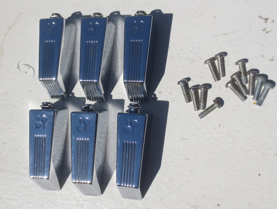 Lot of 6 SONOR Phonic Signature LUG CASING Parts Tom Bass Drum 80s Vtg Germany