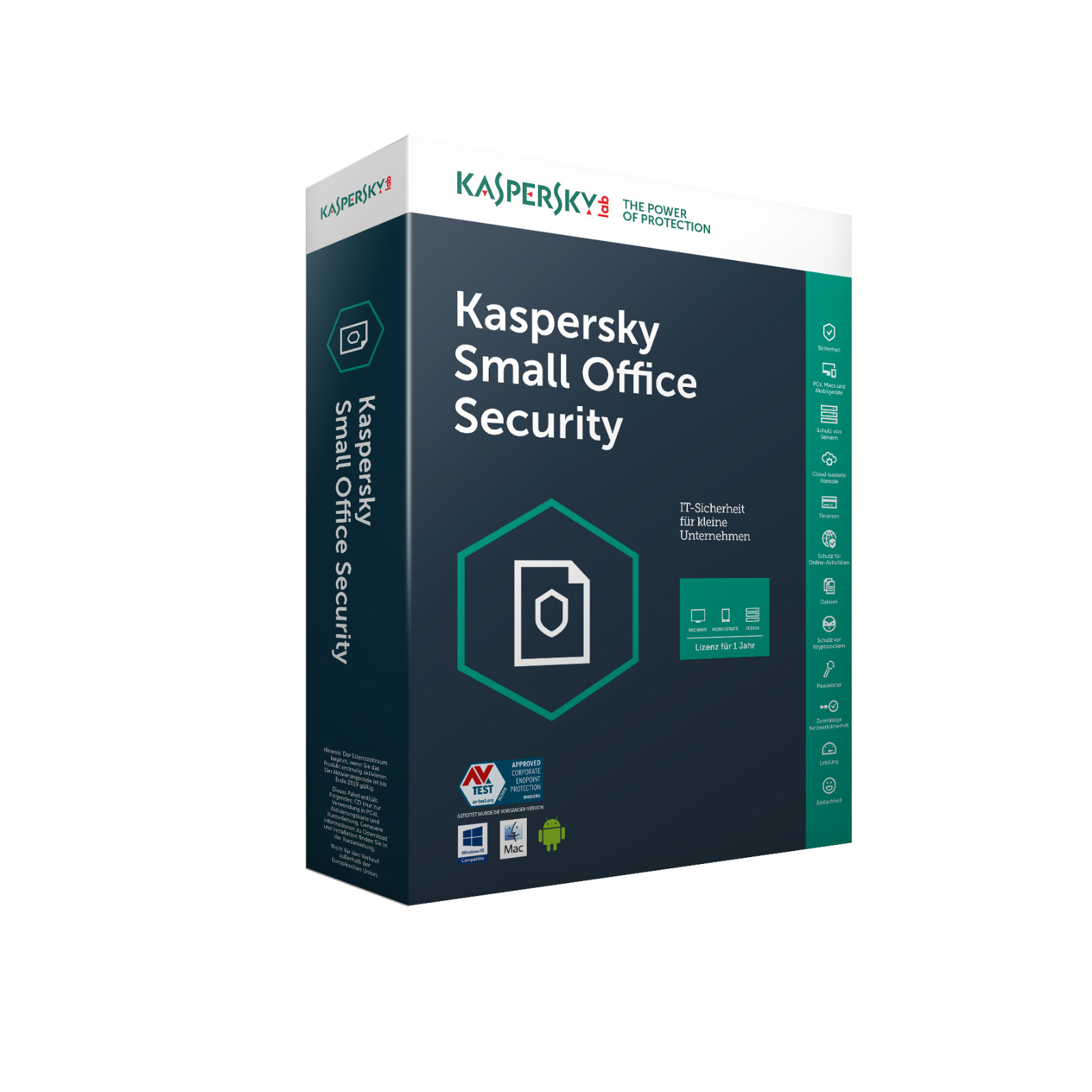 Kaspersky Small Office Security - 1 Server, 5 Desktops / PC, 5 Mobilgeräte 