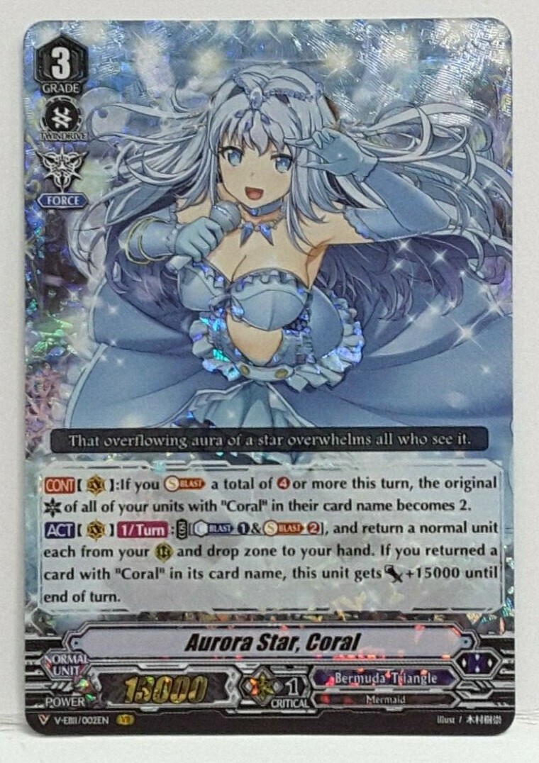 Bushiroad Cardfight Vanguard Aurora Star, Coral V-EB11/002EN VR