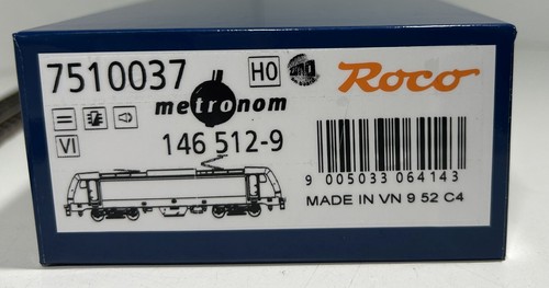 Roco H0 7510037 E-Lok BR146 512-9 Metrónomo Ep.VI digital + sonido NUEVO Y EMBALAJE ORIGINAL - Imagen 6 de 6