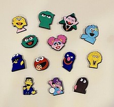 13 PCS SESAME STREET CHARACTERS SHOE CHARMS Decorations for CLOGS SANDALS NEW 