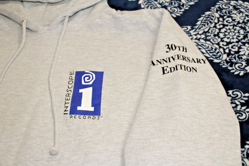 NEW Interscope Records 30th Anniversary Edition Hoodie MEDIUM Eminem Dre 50 Cent - 第 2/6 張圖片