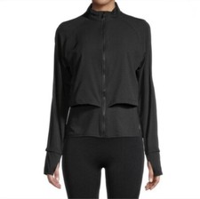 Spyder Active Layered Jacket Womens Large Reflective Trim Black NWT 98