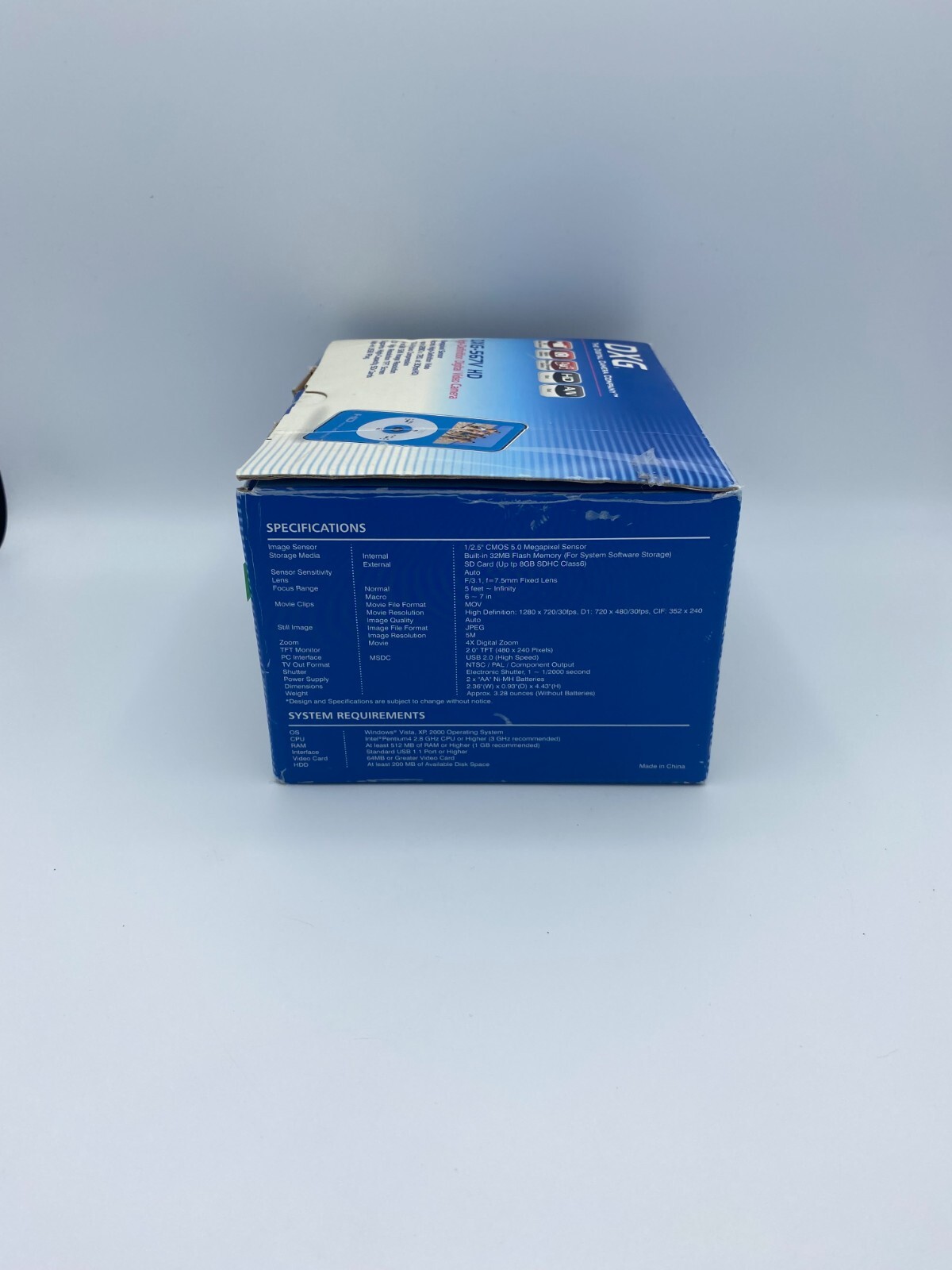  New Open Box DXG-567V HD 720p Mini Camcorder Blue Value Pack.   