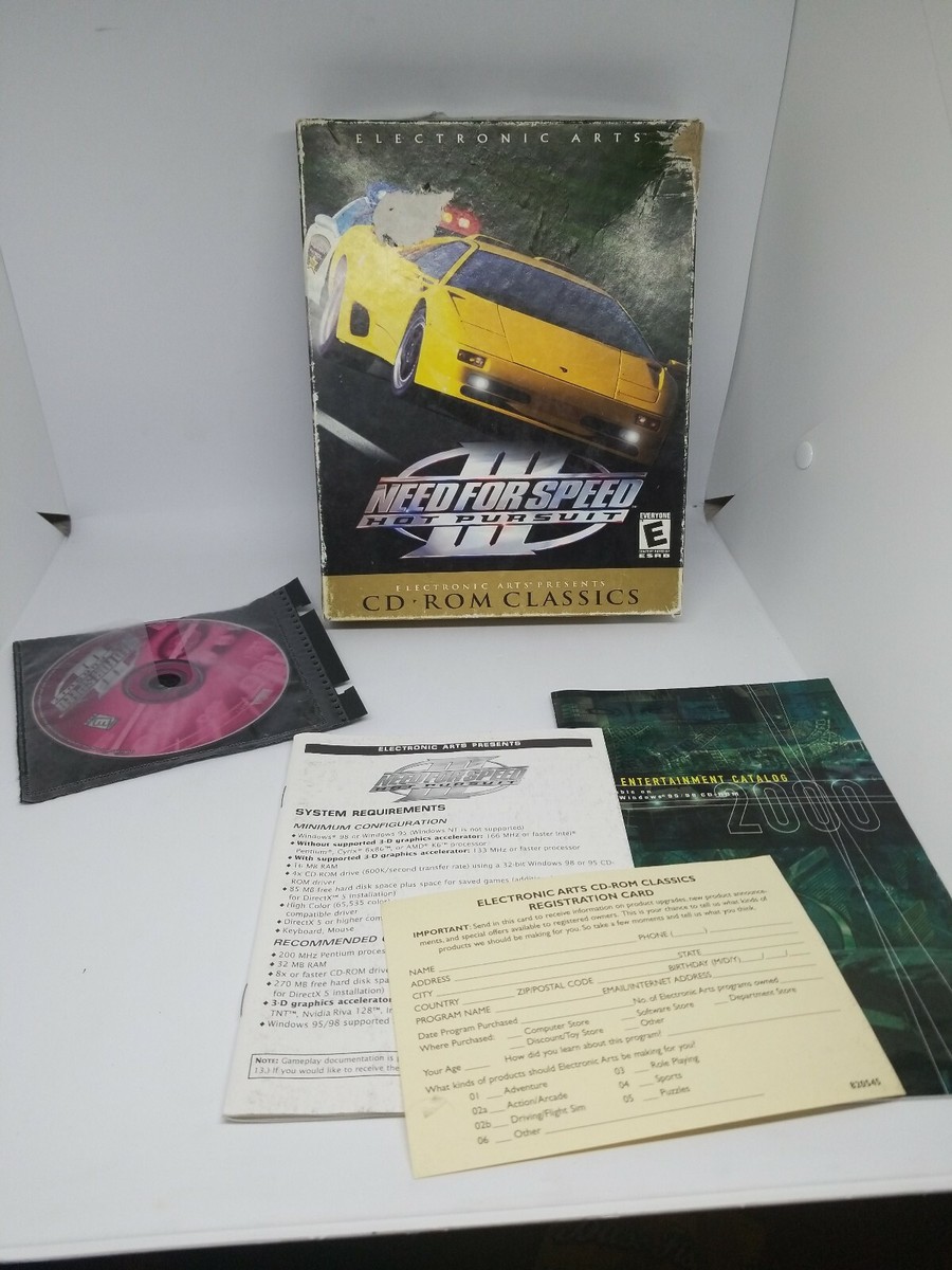 未開封　PCゲーム　ニードフォースピード Ⅲ  Need For Speed 3 Need For Speed III: Hot Pursuit - Japanese Big Box Edition