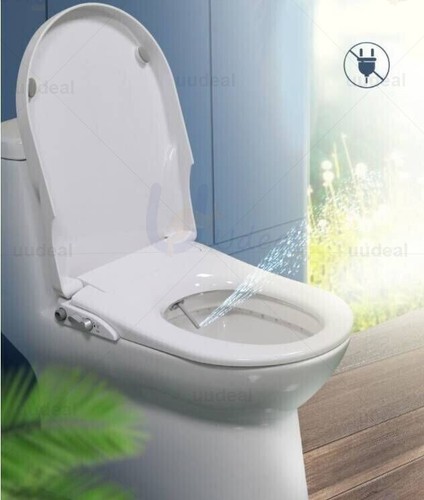 Non-Electric Bidet Toilet Seat D/U Cover Bathroom Spray Water Wash Dual Nozzle - Picture 13 of 15