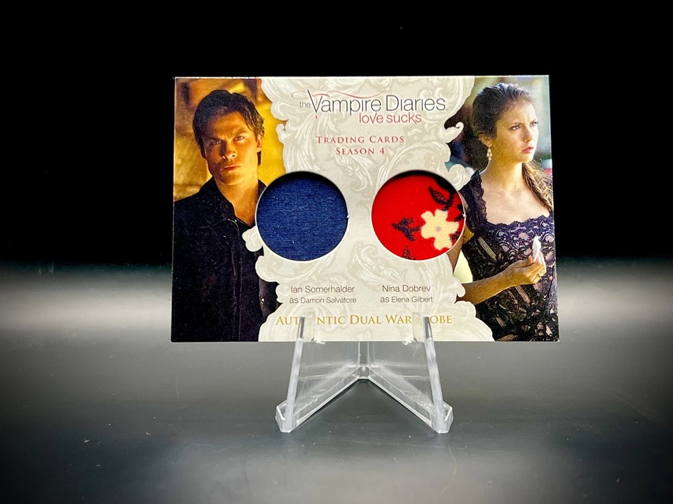 🩸The Vampire Diaries Season 4 Wardrobe Relic Damon Salvatore & Elena Dual DM2 - Image 3 of 3