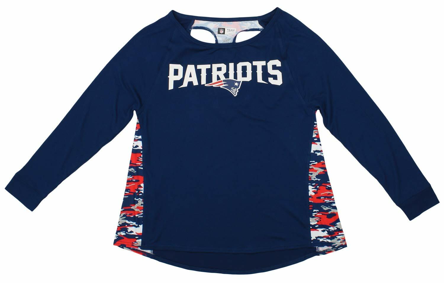Женская футболка-топ Zubaz NFL New England Patriots Racer Back Shirt Top