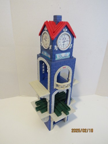 FISHER PRICE GEOTRAX HIGH CHIMES CLOCK TOWER WORKS