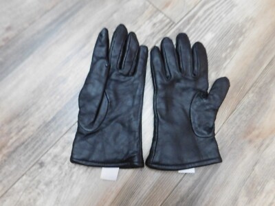 MILITARY BLACK LEATHER DRESS GLOVES SIZE 5c NEW | eBay