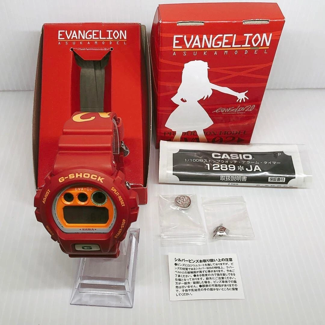 G-Shock Evangelion ASUKA DW-6900 Casio EVA 02 Japan Limited Watch