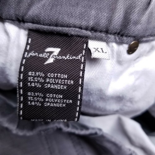 7 For All Mankind Gray Juniors Draw String Pants Size XL Measures: 26x28 - Picture 6 of 10