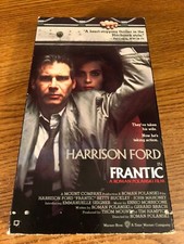 Frantic VHS VCR Video Tape Movie Harrison Ford Used