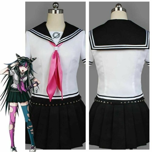 Danganronpa Dangan Ronpa Ibuki Mioda Cosplay Kostüm Perücke Halloween Party Outfits - Bild 4 von 15