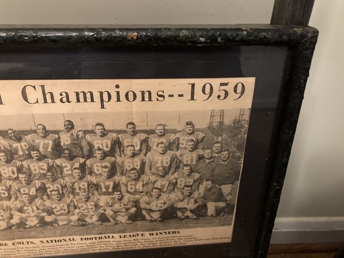 BALTIMORE COLTS NFL Football CHAMPIONS 1959 Newspaper Clipping Team Photo Vtg - Picture 4 of 9