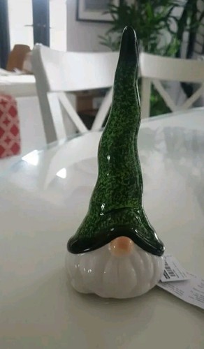 Ikea Santa Gonk Green Christmas Gnome Ceramic Pottery Decoration Ornament 18cm H - 第 1/5 張圖片