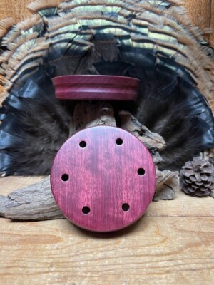 1- 3.5'' Easy Grip Purpleheart Friction Call pot w/ spray finish