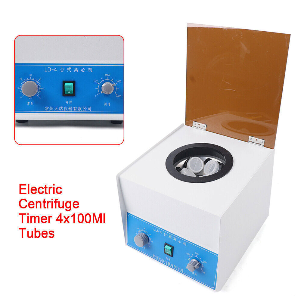 Máquina centrífuga de mesa dental de laboratorio LD-4 4*100 ml