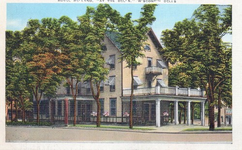 Hotel Helland - Plan Europeo - Wisconsin Dells, Wisconsin - litografía sin publicar - Imagen 2 de 3