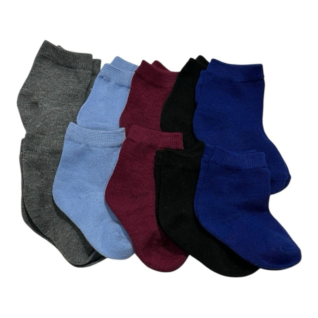 Baby Socks Boys 12-24 Months Multi Color 10 Pack Opened