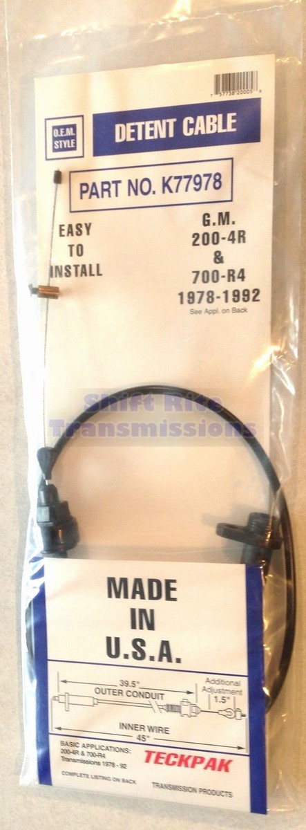 Câble de Kickdown tressé Premium 700R4 avec Build pour GM Oldsmobile
