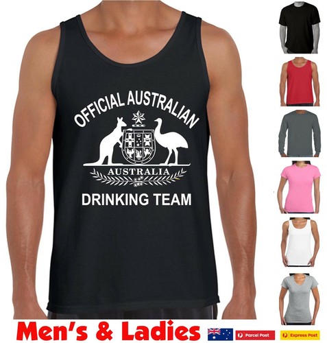 Australian Drinking team t shirt Aussie 