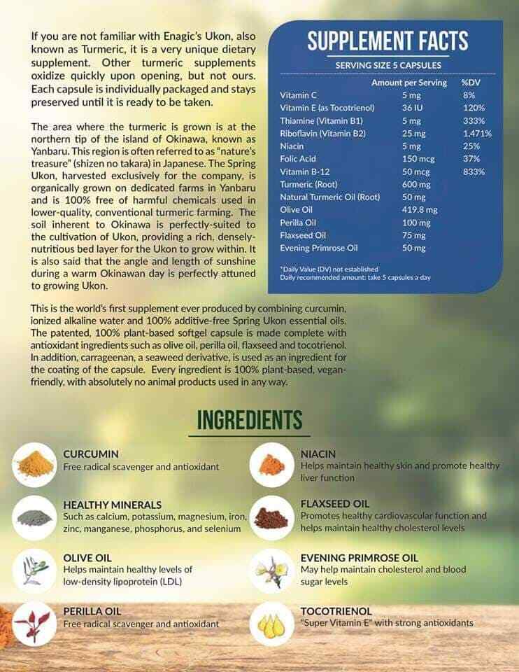 10xBox (100Capsules) 100 Natural Turmeric Okinawa Enagic Kangen Ukon Sigma eBay