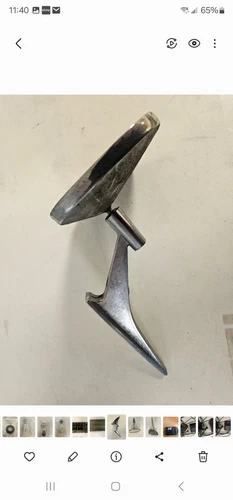 Vintage 60s 70s Chevy GM Exterior Side Mirror Chrome