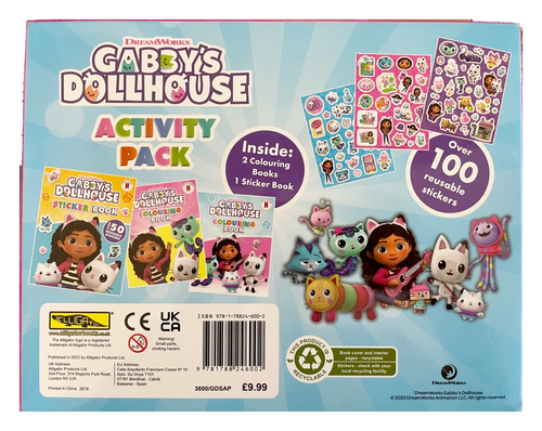 Gabby's Casa delle Bambole Attività Divertente Pack Con Libri Coloranti e Adesivi Bambini - Foto 2 di 2
