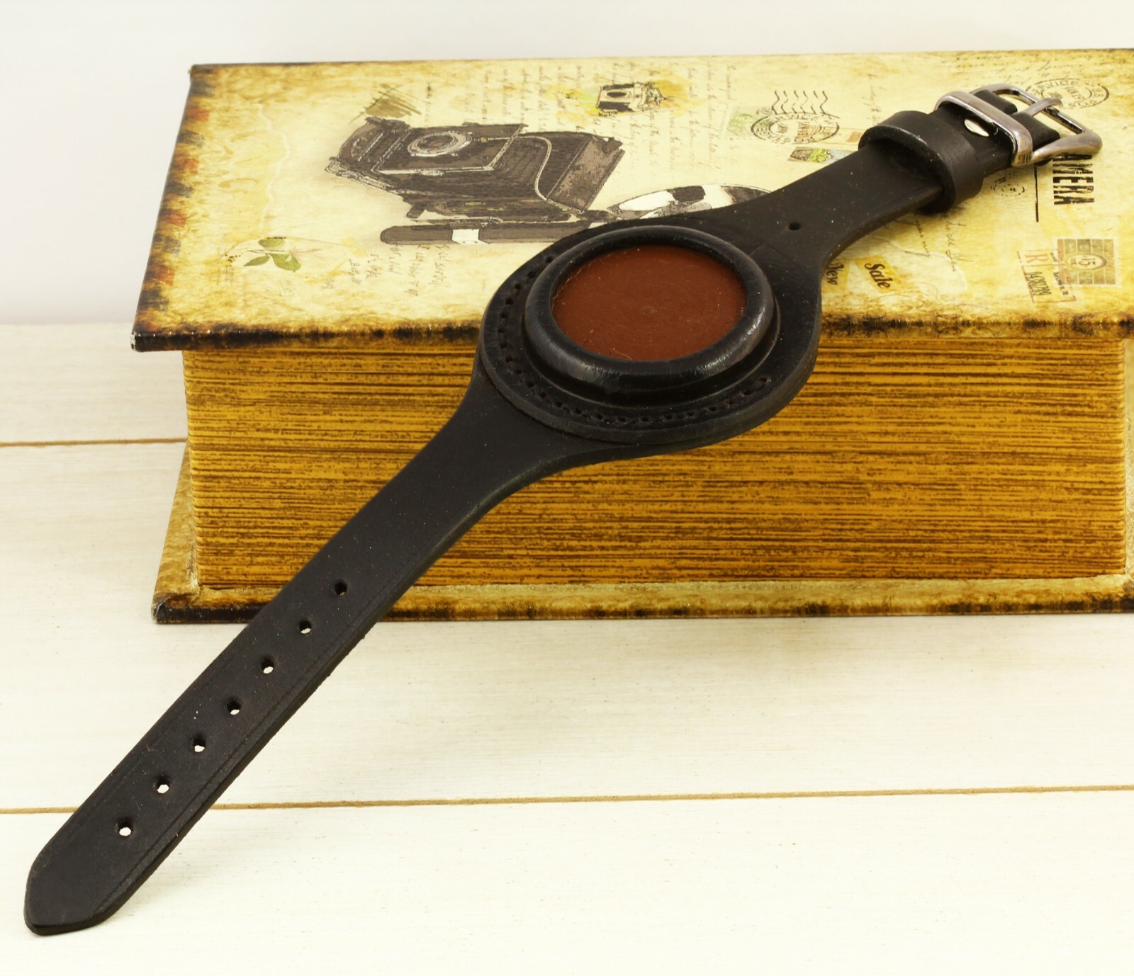 New genuine leather wristband for pocket watch high quality handmade