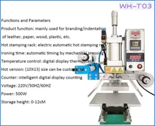 Pneumatic Stamping Machine Bronzing Embossing Printer Positioning Slide 220/110V