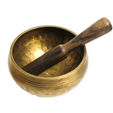 Tibetan Singing Bowl SET Nepal Hand-hammered Chakra Healing Mindfullness 3"