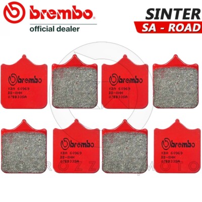 8 BREMSBELÄGE VORNE BREMBO GESINTERT MV AGUSTA F4 SENNA 1000 2006