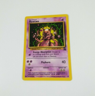 VINTAGE 1995 BLACK STAR PROMO MEWTWO POKEMON CARD GREAT CONDITION