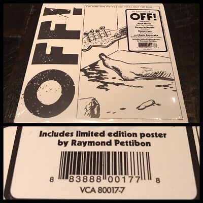 OFF! Black Thoughts 7  Vinyl + Poster SEALED-Black Flag Circle Jerks Redd Kross